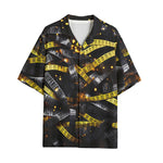 Hawaiian Shirt Warning Police Tape