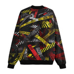 Bomber Jacket Caution Tapes Abstraction