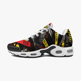 Air Cushion Sneakers Caution Tapes Abstraction