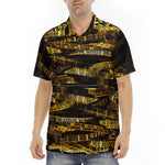 Men's Polo Shirt Yellow Caution Police Tape