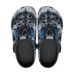 Classic Clogs Blue Python Snake Scale