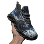 Sports Sneakers Blue Python Snake Scale