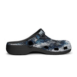 Classic Clogs Blue Python Snake Scale