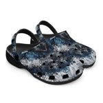 Classic Clogs Blue Python Snake Scale