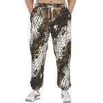 Men's Sweatpants Brown Python Snake Scale