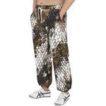 Men's Sweatpants Brown Python Snake Scale