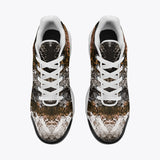 Air Cushion Sneakers Brown Python Snake Scale