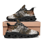 Sports Sneakers Brown Python Snake Scale