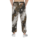 Men's Sweatpants Brown Python Snake Scale
