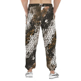 Men's Sweatpants Brown Python Snake Scale