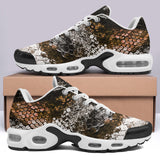 Air Cushion Sneakers Brown Python Snake Scale