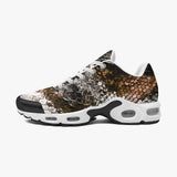 Air Cushion Sneakers Brown Python Snake Scale