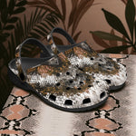 Classic Clogs Brown Python Snake Scale