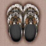 Classic Clogs Brown Python Snake Scale