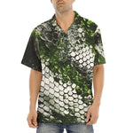 Hawaiian Shirt Green Python Snake Scale