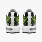 Air Cushion Sneakers Green Python Snake Scale