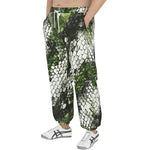 Men's Sweatpants Green Python Snake Scale