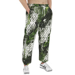 Men's Sweatpants Green Python Snake Scale