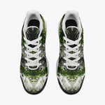 Air Cushion Sneakers Green Python Snake Scale