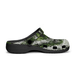 Classic Clogs Green Python Snake Scale