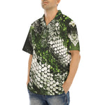 Hawaiian Shirt Green Python Snake Scale