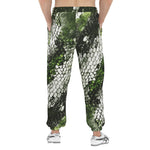 Men's Sweatpants Green Python Snake Scale