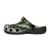 Classic Clogs Green Python Snake Scale