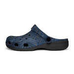 Classic Clogs Doodle Arrows on Blue Denim Print