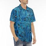 Men's Polo Shirt Arrows and Symbols