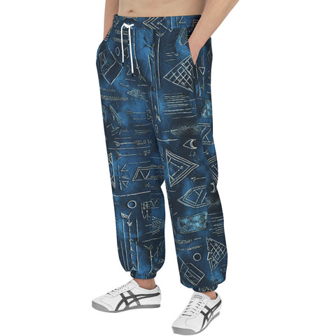 Men's Sweatpants Abstract Geometric Symbols