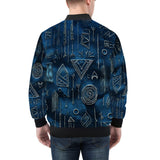 Bomber Jacket Abstract Geometric Symbols