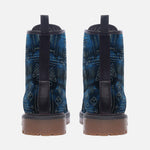Leather Boots Abstract Geometric Symbols