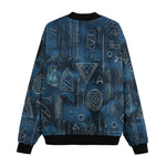 Bomber Jacket Abstract Geometric Symbols