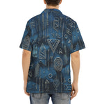Hawaiian Shirt Abstract Geometric Symbols