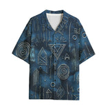 Hawaiian Shirt Abstract Geometric Symbols