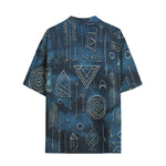 Hawaiian Shirt Abstract Geometric Symbols