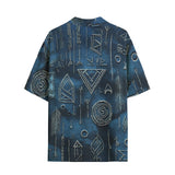 Hawaiian Shirt Abstract Geometric Symbols