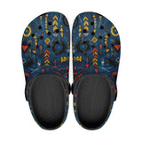 Classic Clogs Abstract Arrows in Red Yellow Blue
