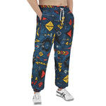 Men's Sweatpants Abstract Arrows in Red Yellow Blue