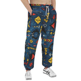 Men's Sweatpants Abstract Arrows in Red Yellow Blue