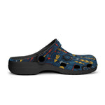 Classic Clogs Abstract Arrows in Red Yellow Blue
