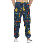 Men's Sweatpants Abstract Arrows in Red Yellow Blue