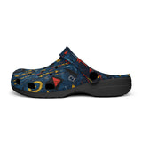 Classic Clogs Abstract Arrows in Red Yellow Blue