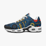 Air Cushion Sneakers Abstract Arrows in Red Yellow Blue