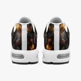 Air Cushion Sneakers Black Stone Glowing Gold