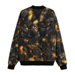 Bomber Jacket Black Stone Glowing Gold