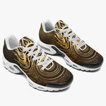 Air Cushion Sneakers Gold Tribal Symbol