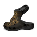 Classic Clogs Gold Tribal Symbol