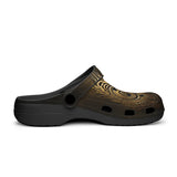 Classic Clogs Gold Tribal Symbol