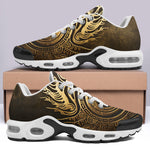 Air Cushion Sneakers Gold Tribal Symbol